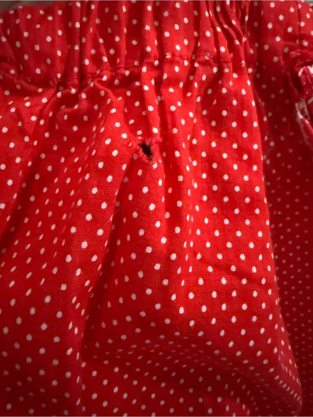 Vintage Handmade Red Prairie Cottagecore Maxi Skirt Blouse Matching Set Size S